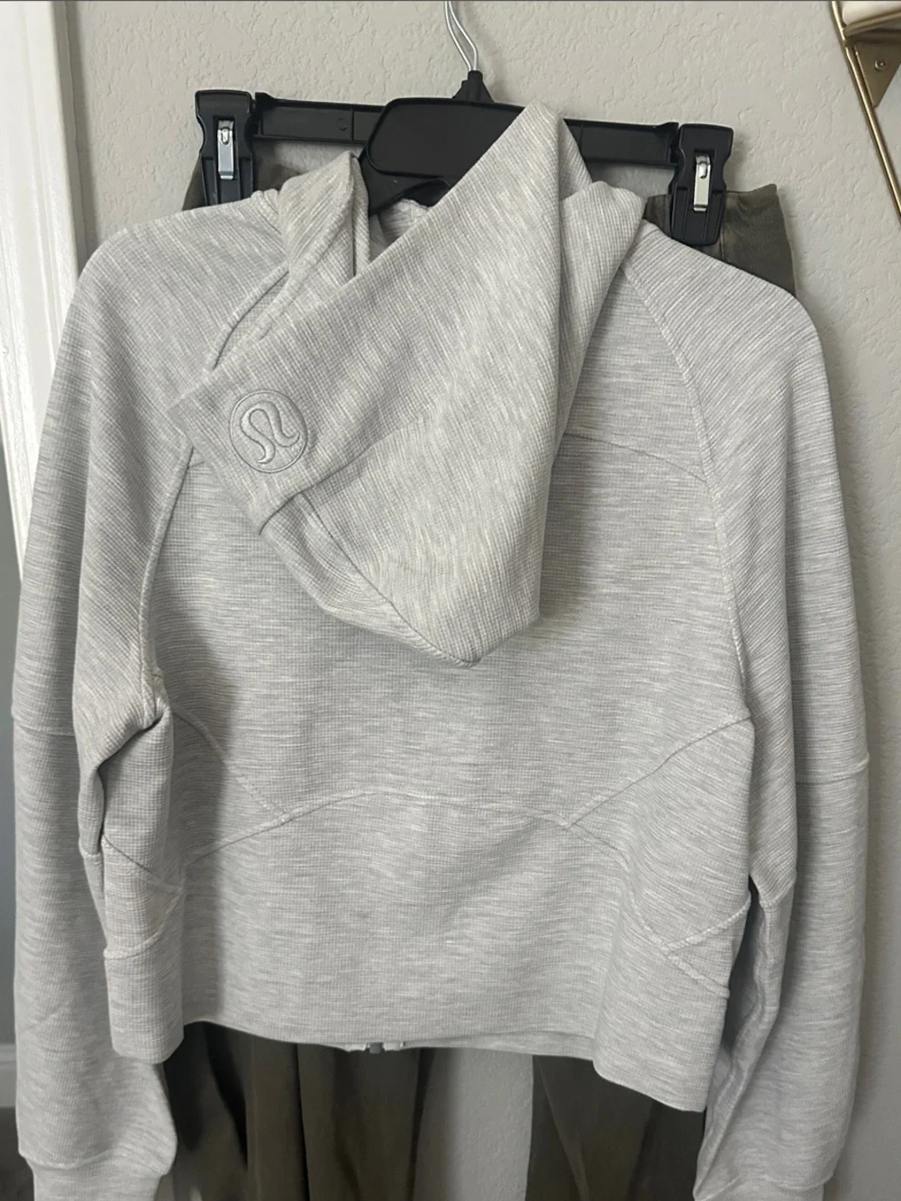 lululemon athletica Light Gray Full-Zip Jacket
